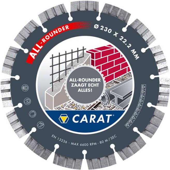 Carat Laser Universeel Brilliant Type "All-Rounder" Ø230X22.23Mm CEB2303015