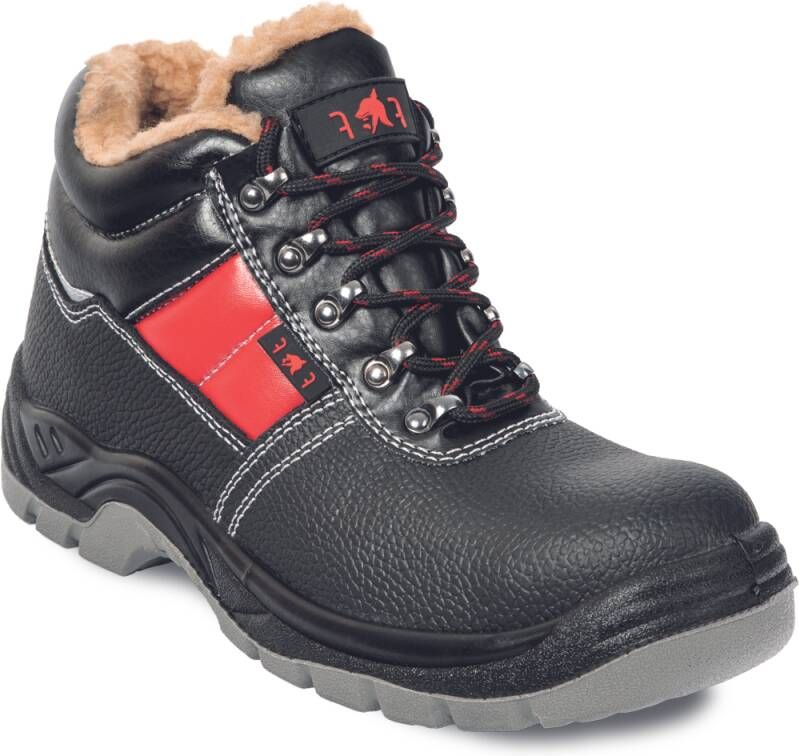 Cerva Jena SC-03-012 S3 Mid Werkschoen gevoerd | Kleur Zwart Rood | 8591806234857
