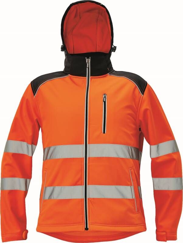Cerva CRV Knoxfield Hi-Vis Softshell Jas 03010536 | Kleur Fluo Oranje | Maat M 00.200.239.02