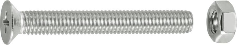 Connex Metaalschroef Vz-K M5X40 6St A2 KY4500540