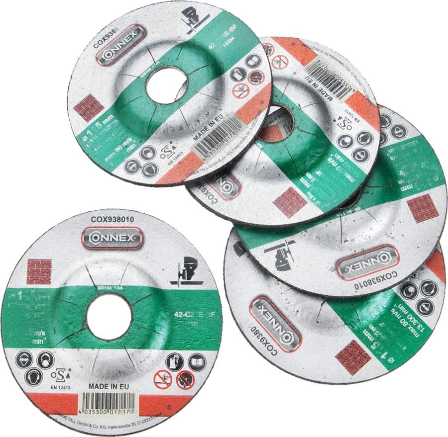 Connex Set 5X Slijpschijf Steen 125Mm COX938016