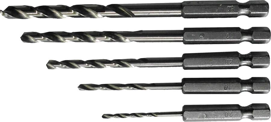 Connex Set Staalboren 2-6Mm 6K 5Dlg Blauw COX978205