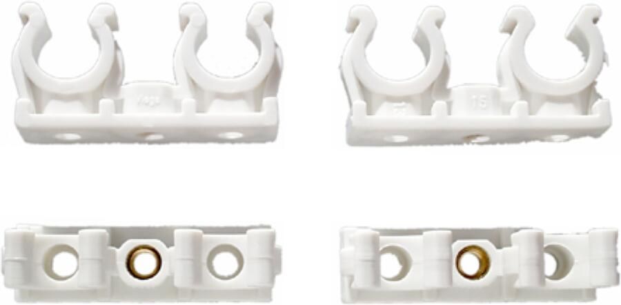 Cornat Dubbele Clip Koperbuis 15Mm (4St) T561203