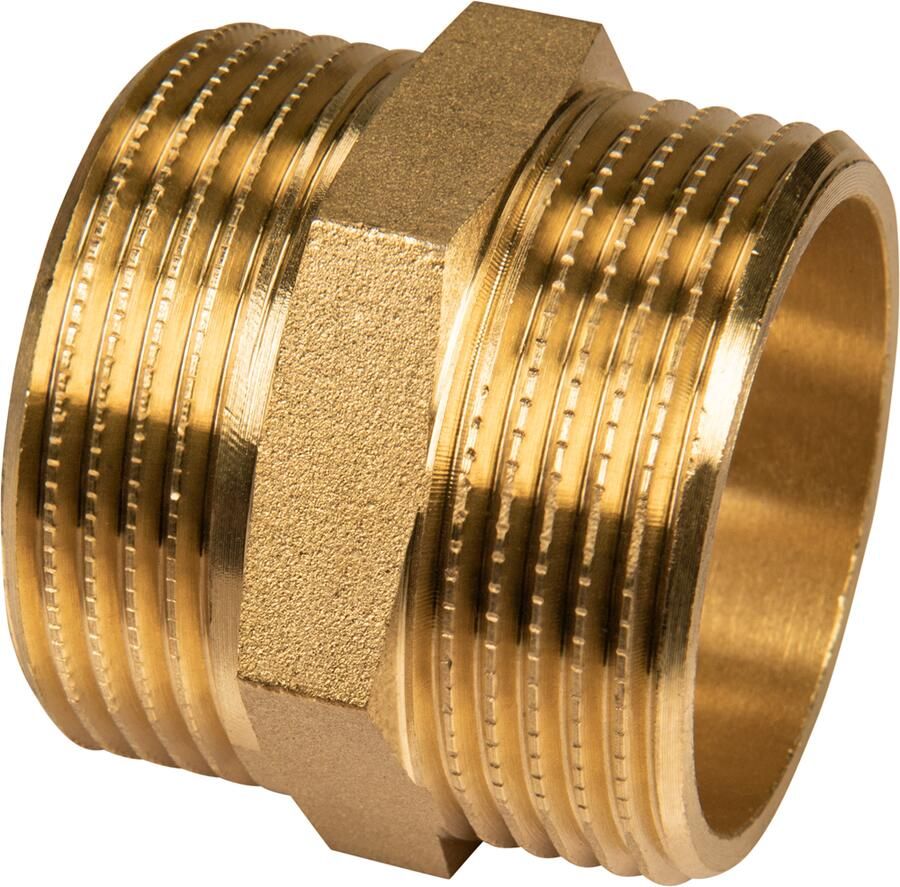 Cornat Messing Ms Dubbelnippel Mm 1 4 T396604