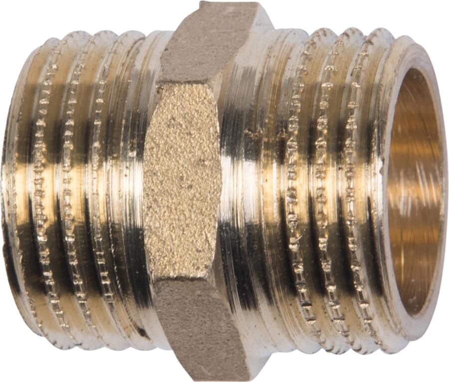 Cornat Messing Ms Dubbelnippel Mm 3 8 T396600