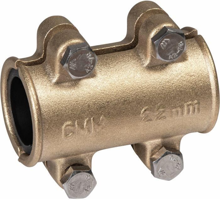 Cornat Reparatieklem 22mm Messing T535022