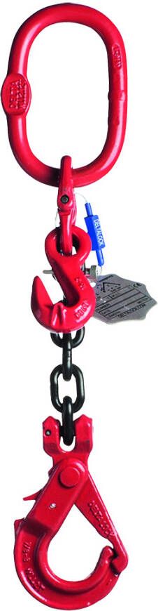 Delta 1-Sprong met veiligheidshaak met inkorthaak | Grade 80 | 5 300 ton | 13 mm | 4 m YE.8.1SVI.13.040 - Foto 1