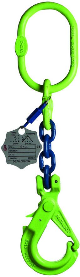 Delta 1-Sprong met veiligheidshaak zonder inkorthaak | Grade 100 | 1 400 ton | 6 mm | 3 m YE.10.1SV.06.030