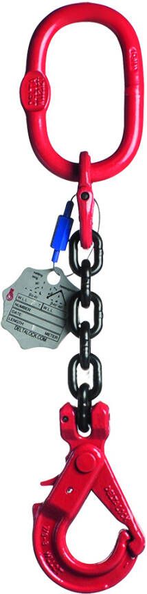 Delta 1-Sprong met veiligheidshaak zonder inkorthaak | Grade 80 | 1 120 ton | 6 mm | 5 m YE.8.1SV.06.050