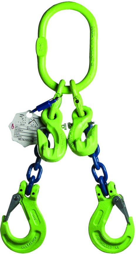 Delta 2-Sprong met klephaak met inkorthaak | Grade 100 | 2 000 ton | 6 mm | 3 m YE.10.2SKI.06.030