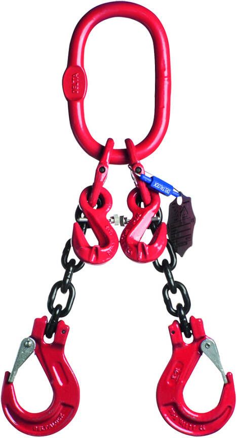 Delta 2-Sprong met klephaak met inkorthaak | Grade 80 | 1 600 ton | 6 mm | 5 m YE.8.2SKI.06.050