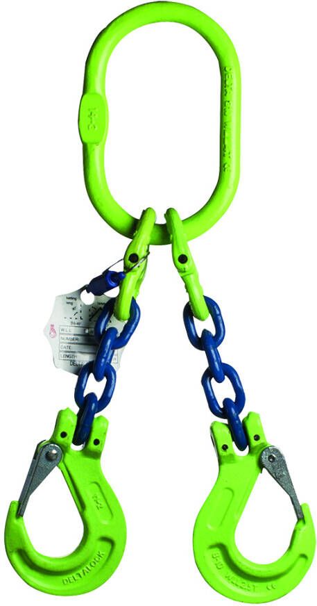 Delta 2-Sprong met klephaak zonder inkorthaak | Grade 100 | 9 500 ton | 13 mm | 4 m YE.10.2SK.13.040