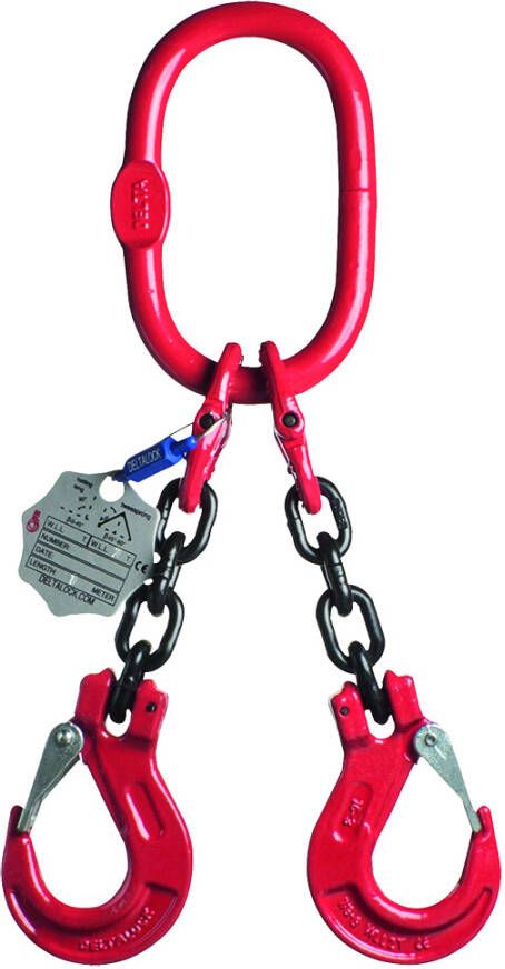 Delta 2-Sprong met klephaak zonder inkorthaak | Grade 80 | 4 200 ton | 10 mm | 5 m YE.8.2SK.10.050