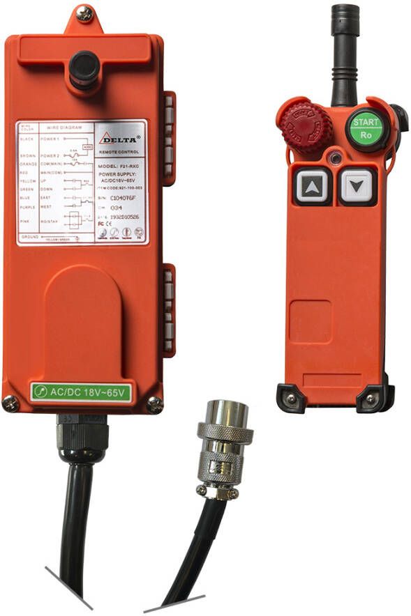 Delta Afstandsbediening vor SG.DTS | 2 knoppen ↕ SG.RC.0202