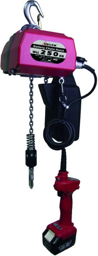 Delta Batterij takel | 0 25 ton CZ.0.DBH.250.10
