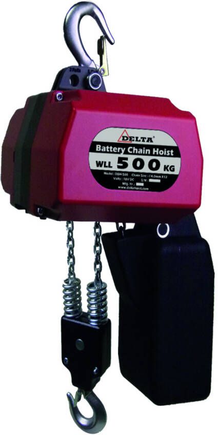Delta Batterij takel | 0 5 ton CZ.0.DBH.500.05