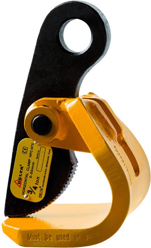 Delta Horizontaal plaatklem | 0 75 ton DC.0.014000750