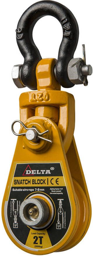 Delta Klapblok met harpsluiting | 4 ton SG.0.KBSH.004000