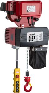 Delta Premium elektrische kettingtakel DEH | 400V | met elektrische loopkat | 10 m | 0 25 ton DF.0.DED.00253.10