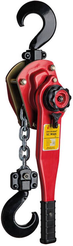 Delta Premium rateltakel met scheepvaart haken | 1 5 m | 3 ton DR.0.0743001.5