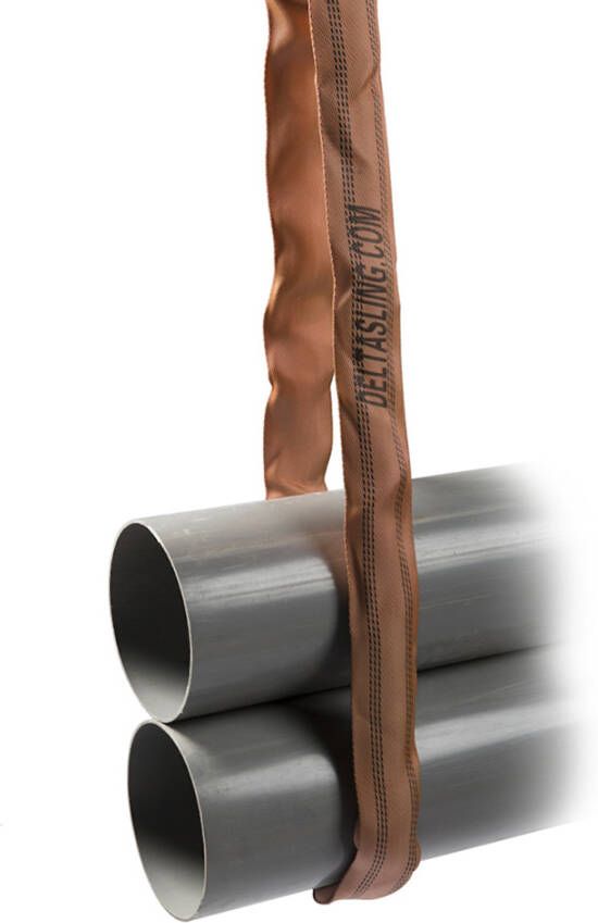 Delta Rondstrop | volgens EN 1492-2 | bruin | 6 ton | 75 mm | 6 m CO.RS.060006