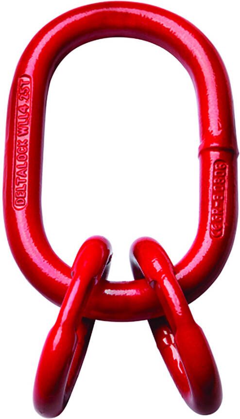 Delta Topschalm met verloopringen | grade 80 volgens EN 1677 | 31 5 ton YE.8.080.22