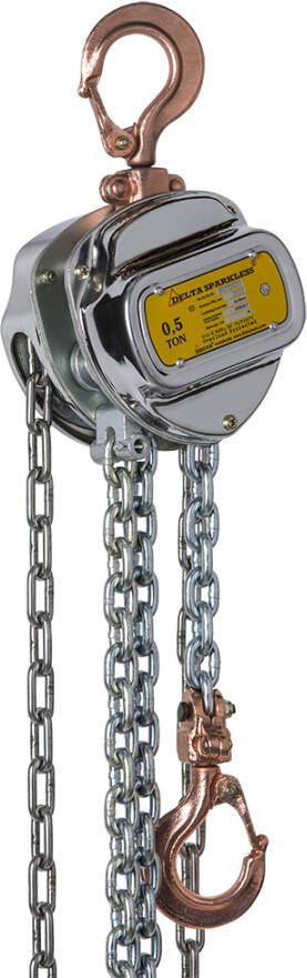 Delta Vonkvrije handkettingtakel | ATEX zone 2 | 3 m | 0 500 ton DC.0.06600506