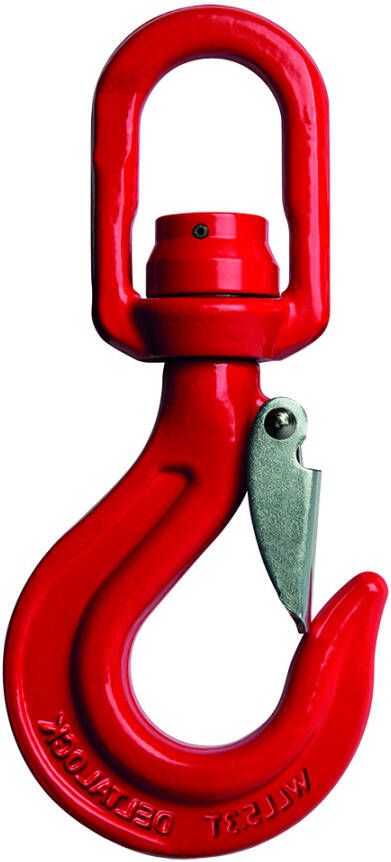 Delta Wartel haak met klep en lager | grade 80 volgens EN 1677 | 2 ton YE.8.088.08