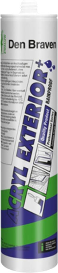 Den Braven Zwaluw Acryl Exterior+ | 310 ml | Grijs | 12 stuks 10685001 - Foto 2