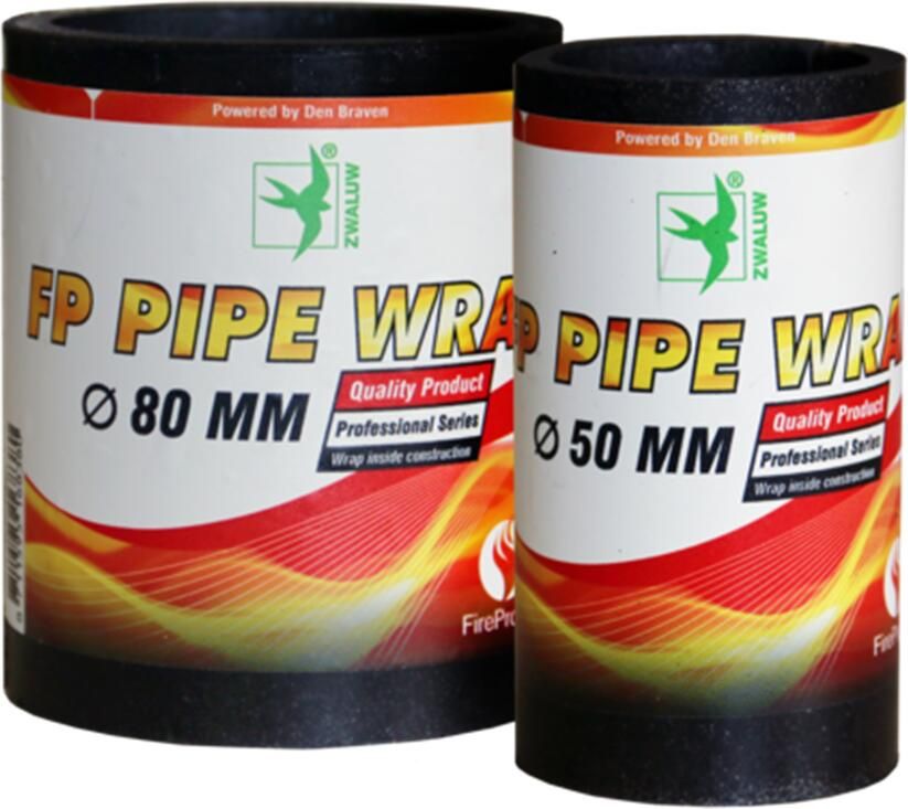 Den Braven Zwaluw FP Pipe Wrap | Ø 50 mm | Zwart (10 stuks) 210499