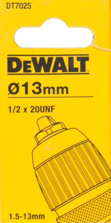 DeWalt Accessoires 13mm boorkop 1 2"x20UNF DT7025-QZ