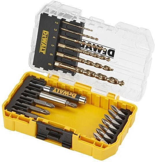 DeWalt Accessoires 19-delige Metaalboren- en schroefbitset | HSS-G | 2 mm-8 mm | In TOUGH CASE DT70711-QZ