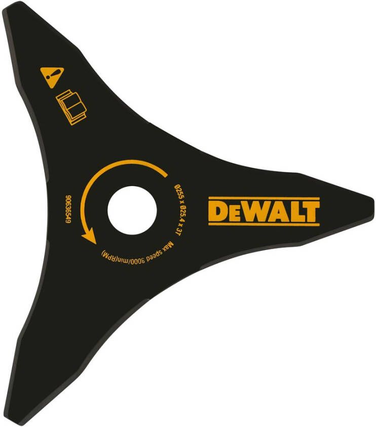 DeWalt 54V XR FLEXVOLT Bosmaaier accessoire blad 3 messen 25cm DT20653-QZ