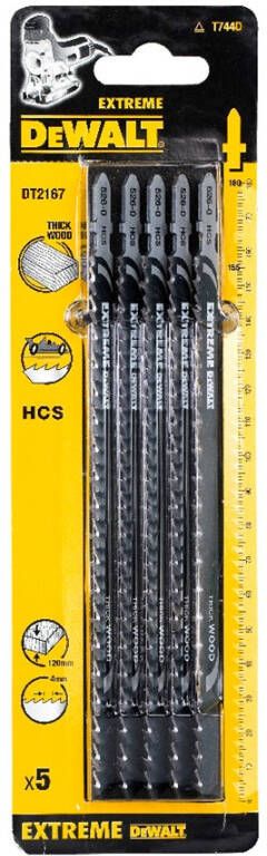 DeWalt Accessoires Decoupeerzaagblad HCS voor dik hout (T744D) DT2167-QZ