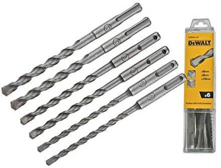 DeWalt Accessoires DT60302 SDS-Plus 6 delige SDS-Plus borenset DT60302-QZ