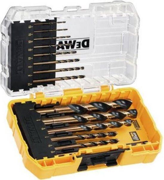 DeWalt Accessoires DT70727-QZ | Metaalborenset | Black & Gold | 1-8 mm | 14-delig | In Casette DT70727-QZ