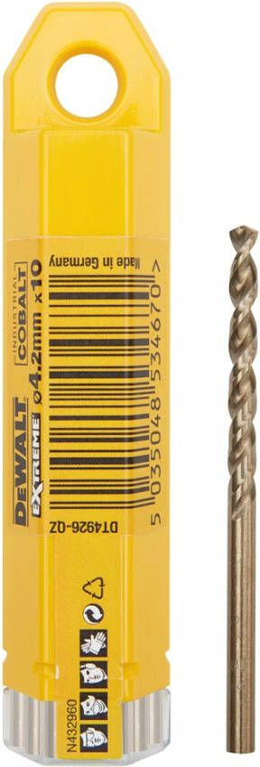 DeWalt Accessoires HSS INDUSTRIAL COBALT Metaalboor 4.2mm DT4926-QZ