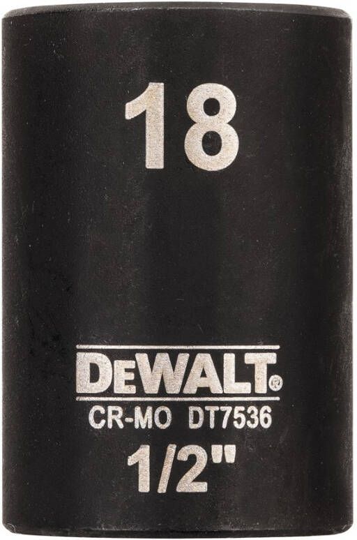 DeWalt Accessoires Impact dop 18mm 1 2" (Kort 38mm) DT7536-QZ