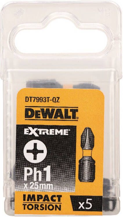 DeWalt Accessoires IMPACT Torsion 25mm Ph1 DT7993T-QZ