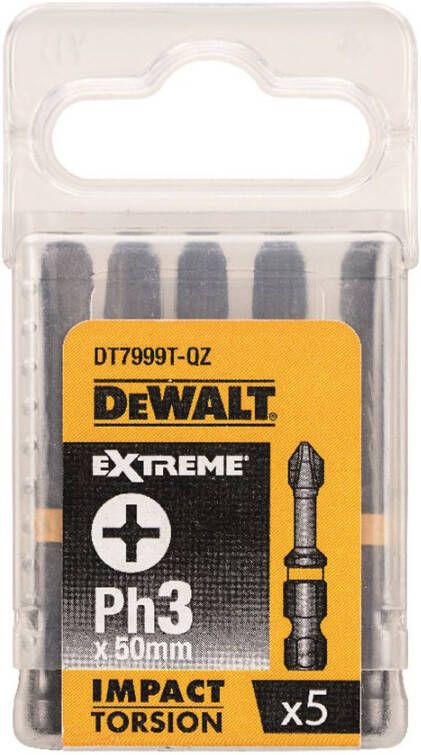 DeWalt Accessoires IMPACT Torsion 50mm Ph3 DT7999T-QZ