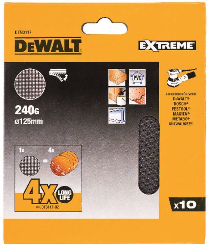 DeWalt Accessoires Mesh schuurgaas ø125mm K240 DTM3117-QZ