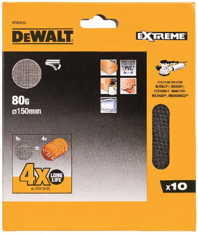 DeWalt Accessoires Mesh schuurgaas ø150mm K80 DTM3133-QZ