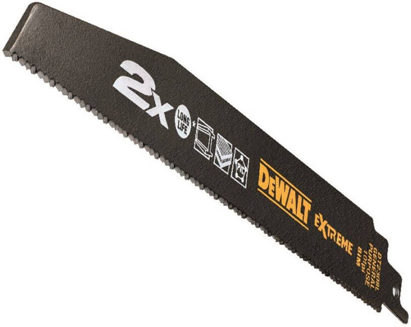 DeWalt Accessoires Reciprozaagblad 2X BiM 228x2.5mm extra dik universele toepassing DT2308L-QZ