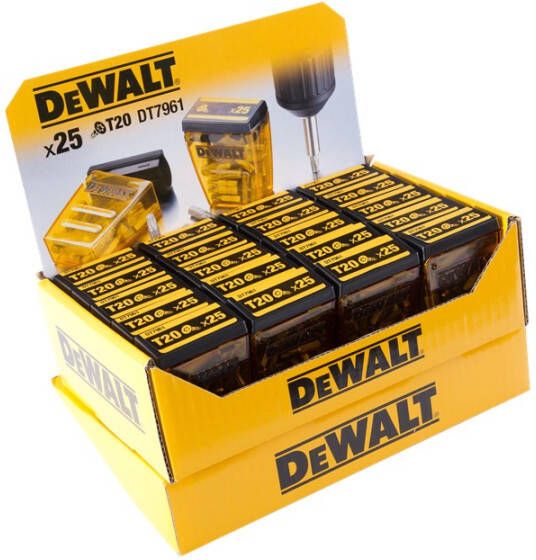 DeWalt Accessoires Schroefbitdisplay met 20 x DT7961 (25 stuks T20) DP42-QZ