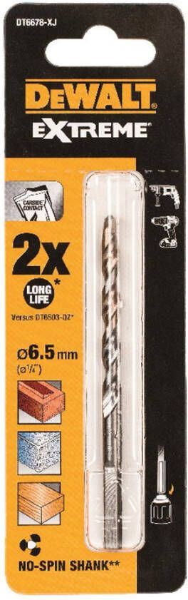 DeWalt Accessoires Betonboor EXTREME 6 5x60x100mm DT6678-XJ