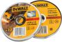 DeWalt Accessoires Blik 10st Doorslijpschijf INOX 125x1 2x22 2mm DT42340TZ-QZ - Thumbnail 1