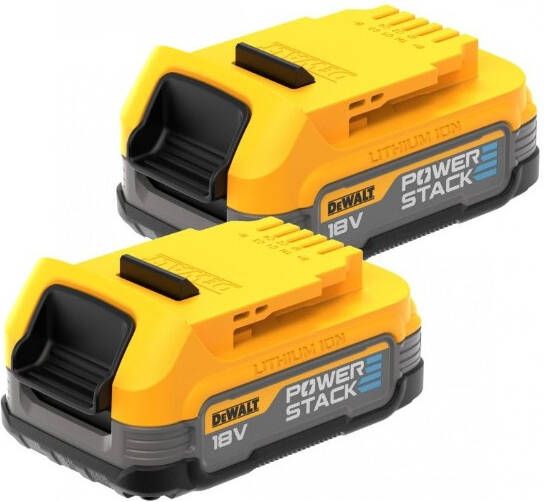 DeWalt Accessoires DCBP034E2-XJ Twinpack POWERSTACK accu | 18V XR | 1.7Ah DCBP034E2-XJ