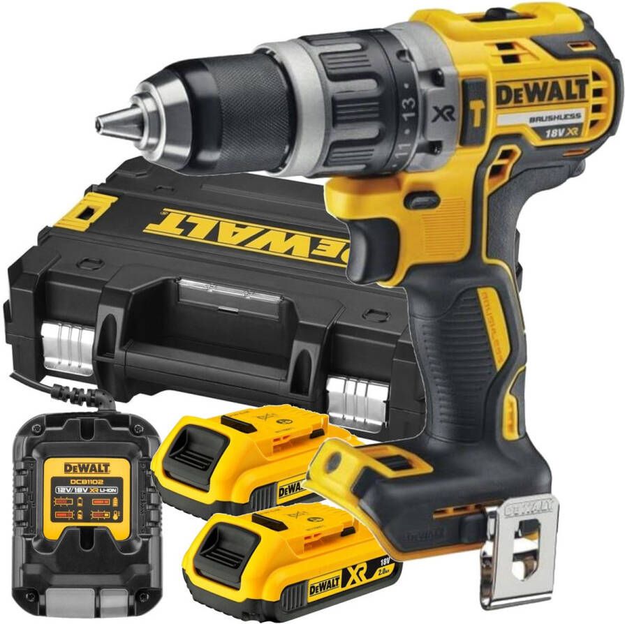 DeWalt DCD796D2 Accuklopboormachine | 18v 2.0Ah DCD796D2-QW