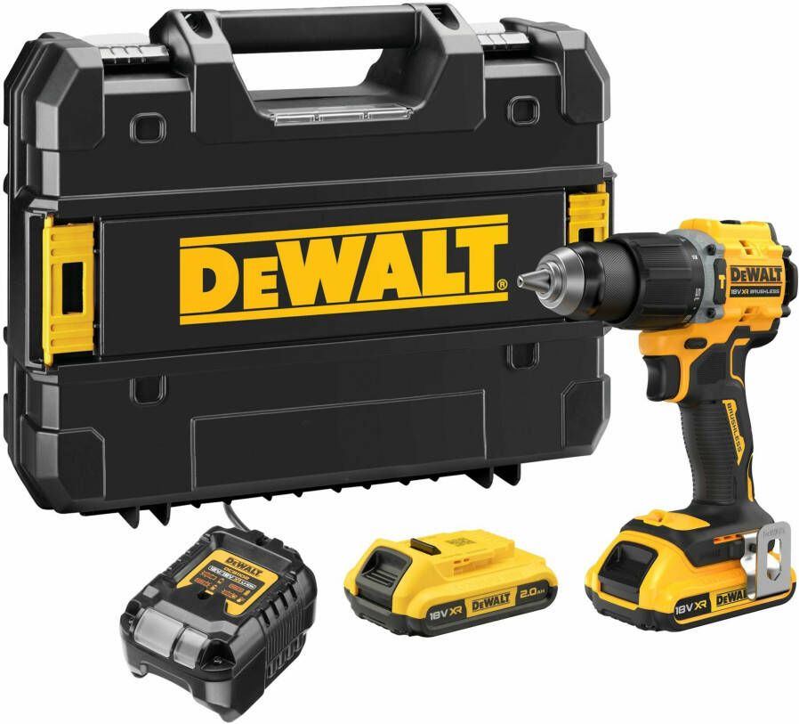 DeWalt DCD799D2T-QW 18V XR BL Accu Schroef- klopboormachine | in TSTAK | 2x 2.0Ah DCD799D2T-QW