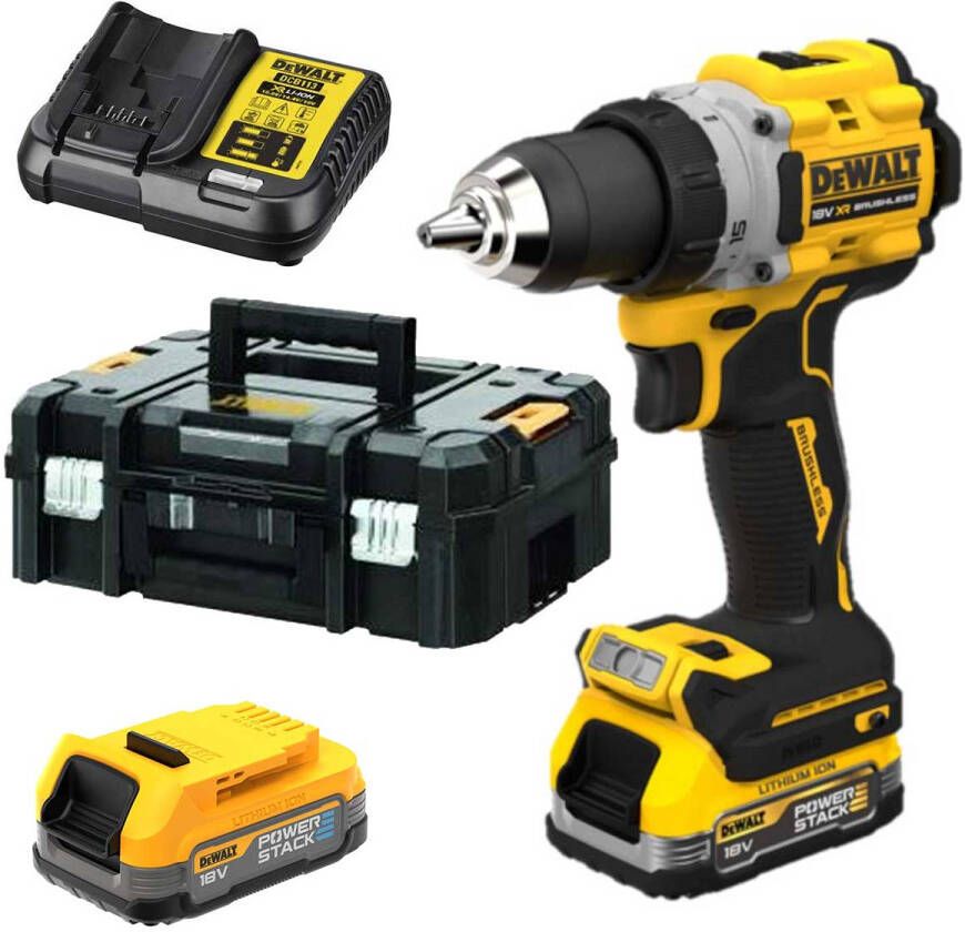 DeWalt DCD805E2T-QW 18V XR G3 Compacte Schroef- klopboormachine | 2x POWERSTACK in TSTAK